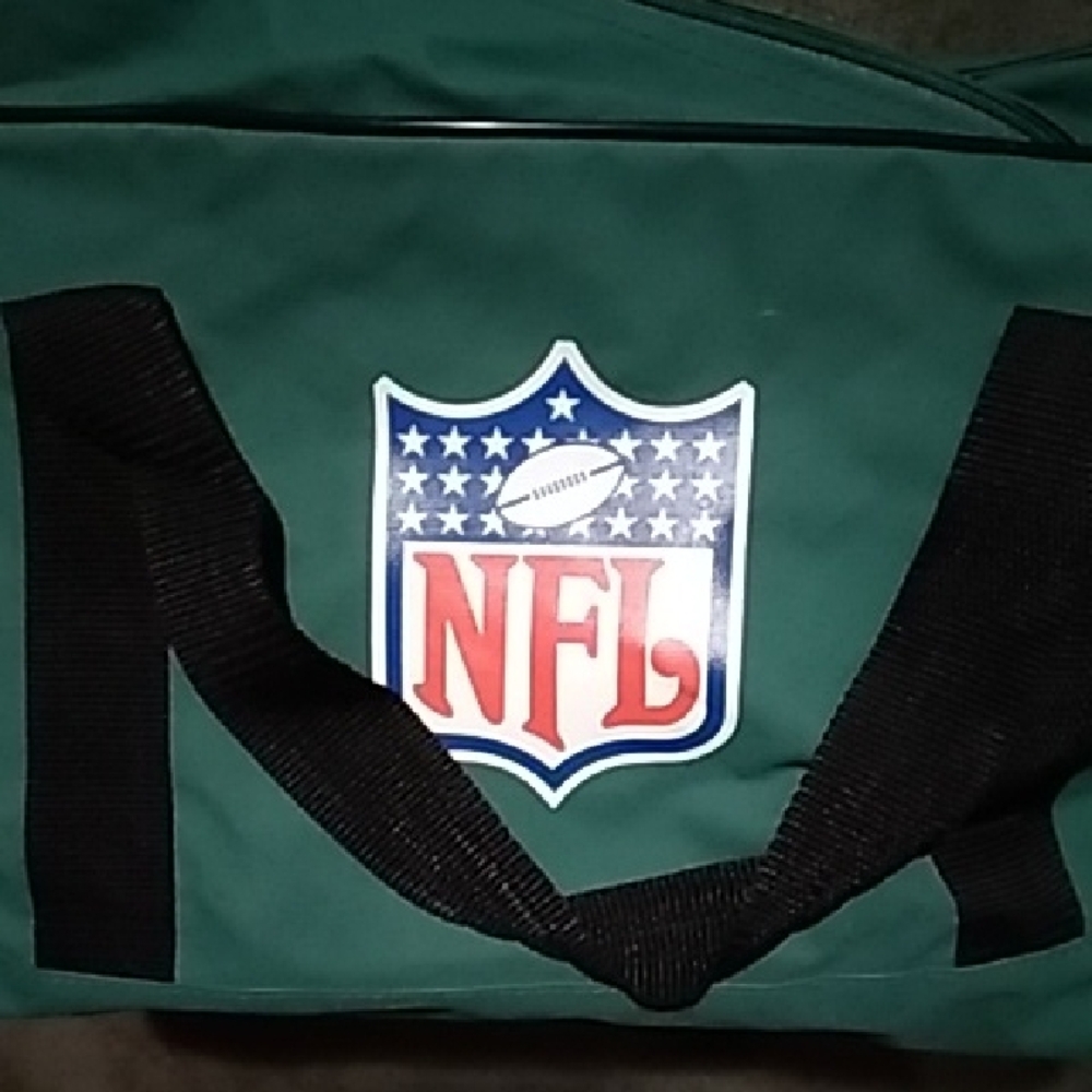 NFL Green Duffel Bag with Black Straps